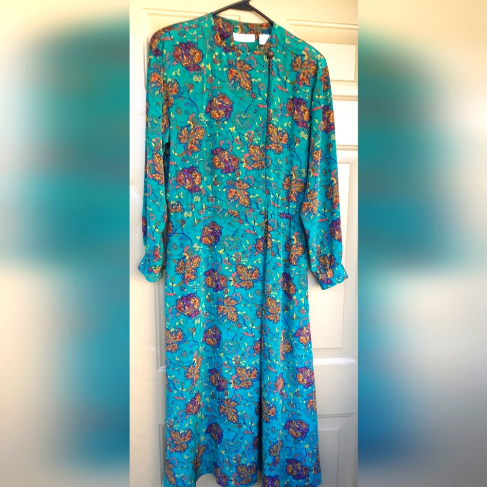VINTAGE  Modest Liz Claiborne dress frock Fall Fashion